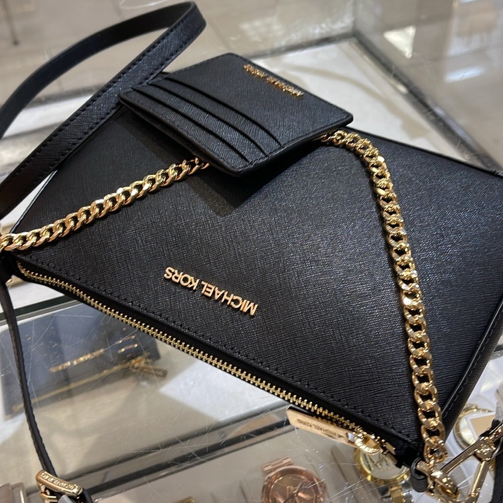 MICHAEL KORS 
Jet Set Md Crossbody XBody Shoulder Bag + Card Holder Boxed Set - Picture 8 of 16
